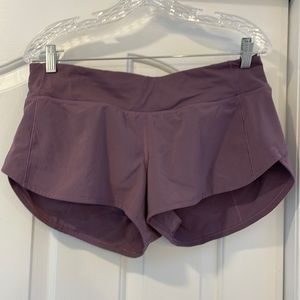 Lululemon Speed Up Short in Purple size 8